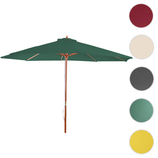 Cosmo Casa - Marktparasol Florida - 3,5 m, 7 kg - Polyester & Hout - Groen