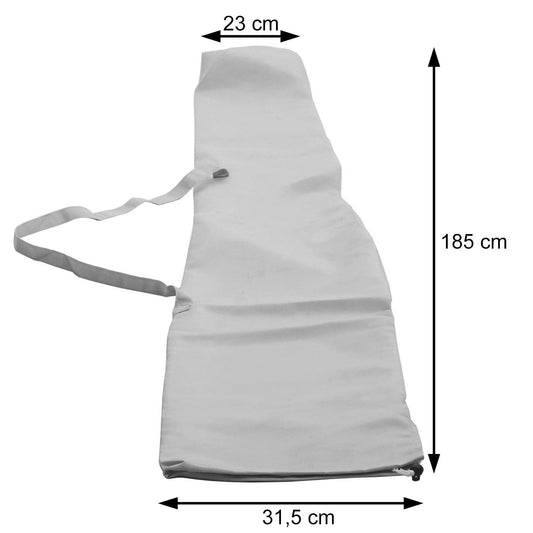 Cosmo Casa - Beschermhoes voor Houten Parasol Florida - 3 m met Trekkoord - Crèmewit