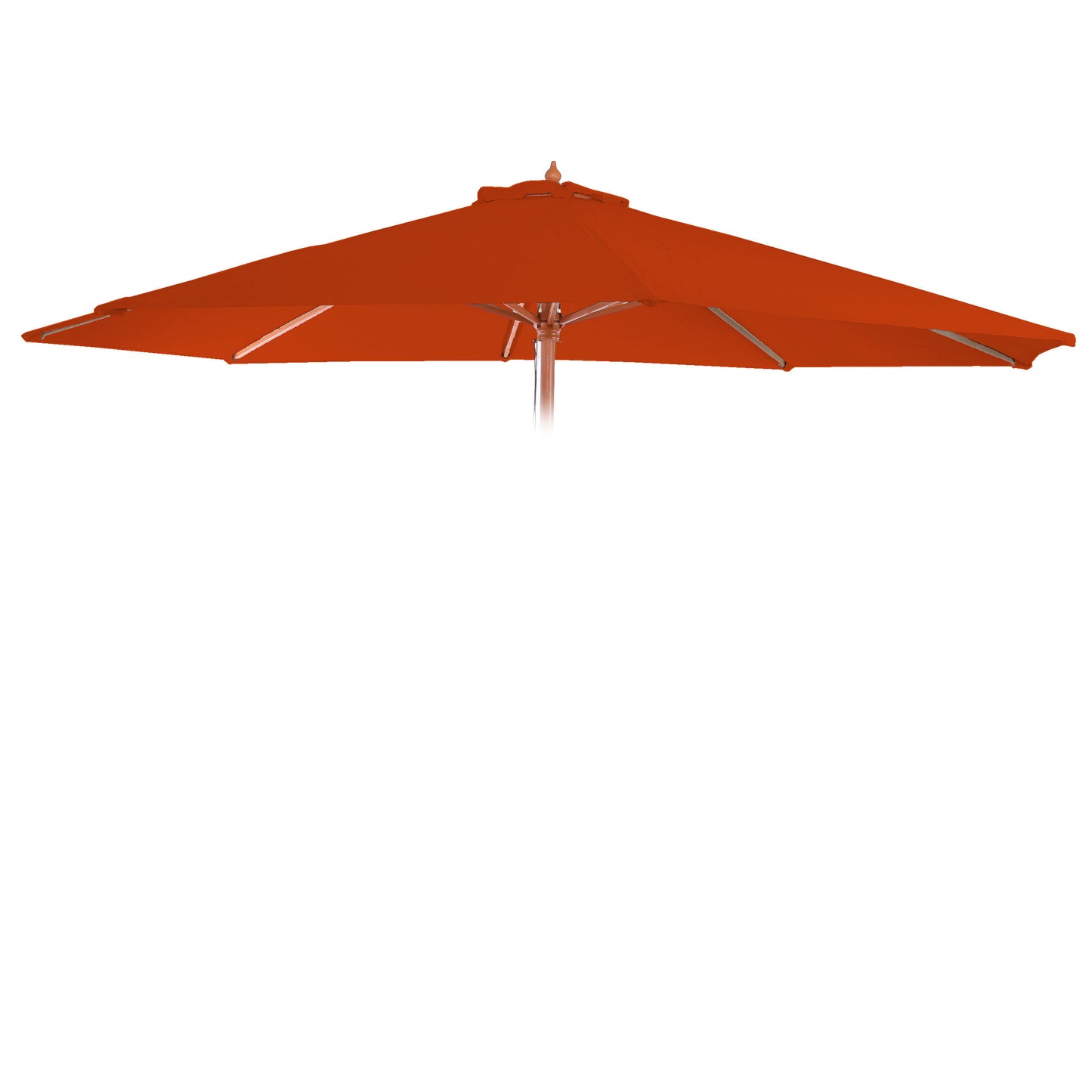 Cosmo Casa - Vervangende Hoes voor Parasol Florida 3,5 m - 8 Stutten - Polyester - Terracotta