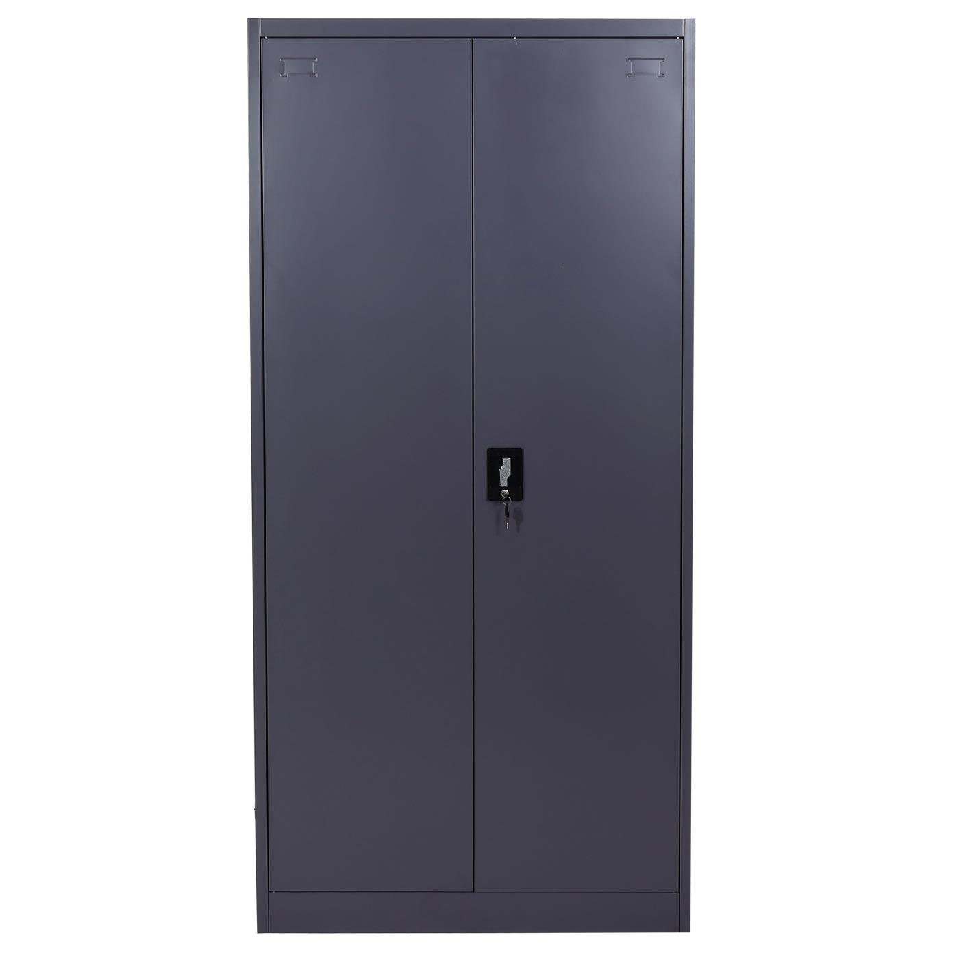 Cosmo Casa - Archiefkast - Kantoorkast - Metaal - Donkergrijs - 185×90×40 cm