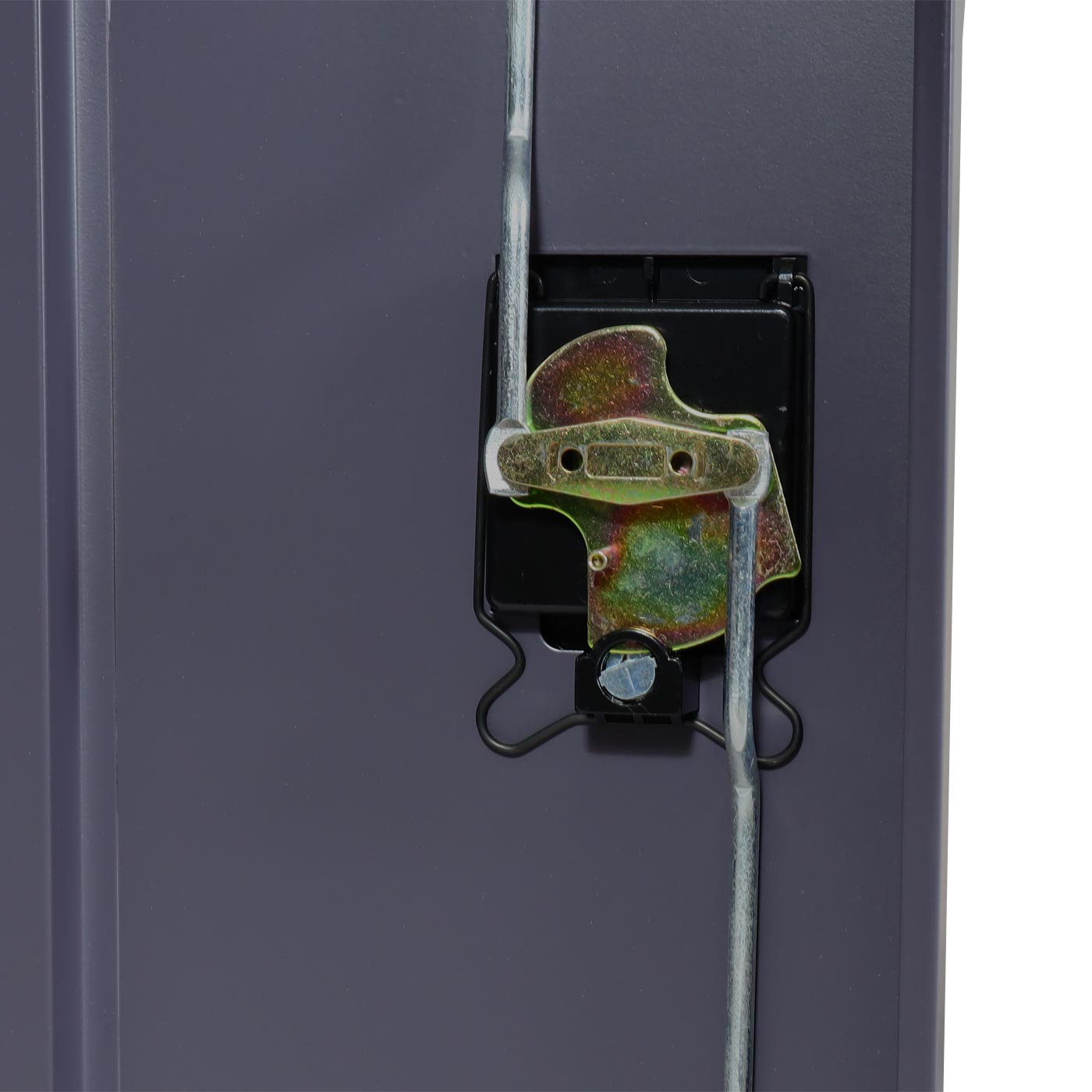 Cosmo Casa - Archiefkast - Kantoorkast - Metaal - Donkergrijs - 140×90×40 cm