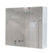 Cosmo Casa - Spiegelkast - Badkamerkast Hangkast - 6 Planken, High Gloss - Wit - 70×80×16 cm