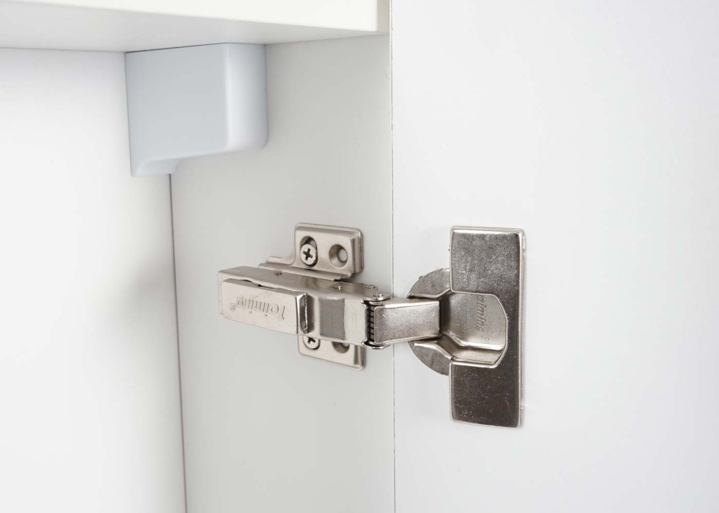 Cosmo Casa - Spiegelkast - Badkamerkast Hangkast - 6 Planken, High Gloss - Wit - 70×80×16 cm