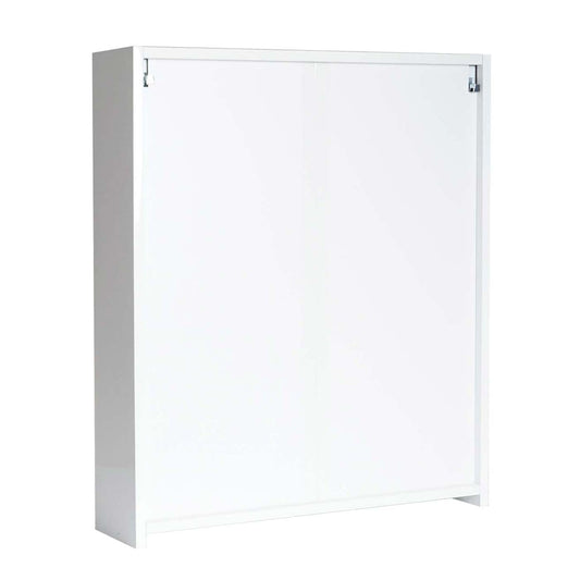 Cosmo Casa - Badkamerset - Make-up Spiegelkast Hangkast - High Gloss - Wit