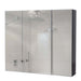 Cosmo Casa - Spiegelkast - Badkamerkast Hangkast - 6 Planken, High Gloss - Zwart - 70×80×16 cm