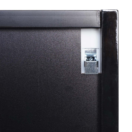 Cosmo Casa - Spiegelkast - Badkamerkast Hangkast - 6 Planken, High Gloss - Zwart - 70×80×16 cm