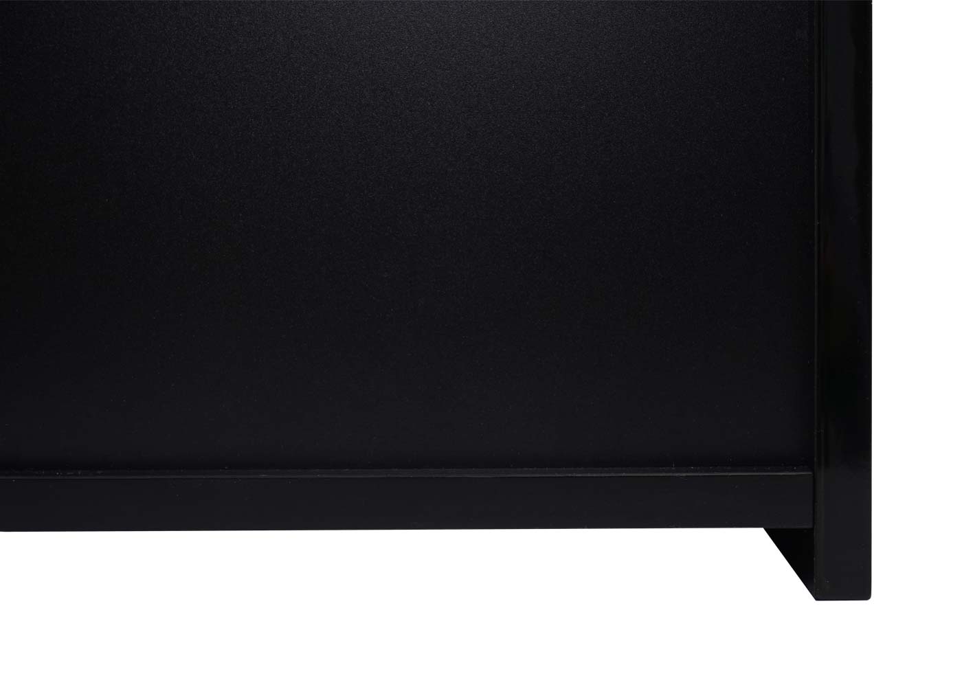 Cosmo Casa - Spiegelkast - Badkamerkast Hangkast - 6 Planken, High Gloss - Zwart - 70×80×16 cm
