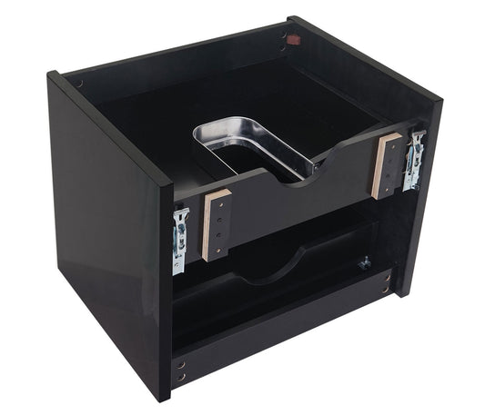 Cosmo Casa - Badkamerset - Make-up Spiegelkast Hangkast - High Gloss - Zwart