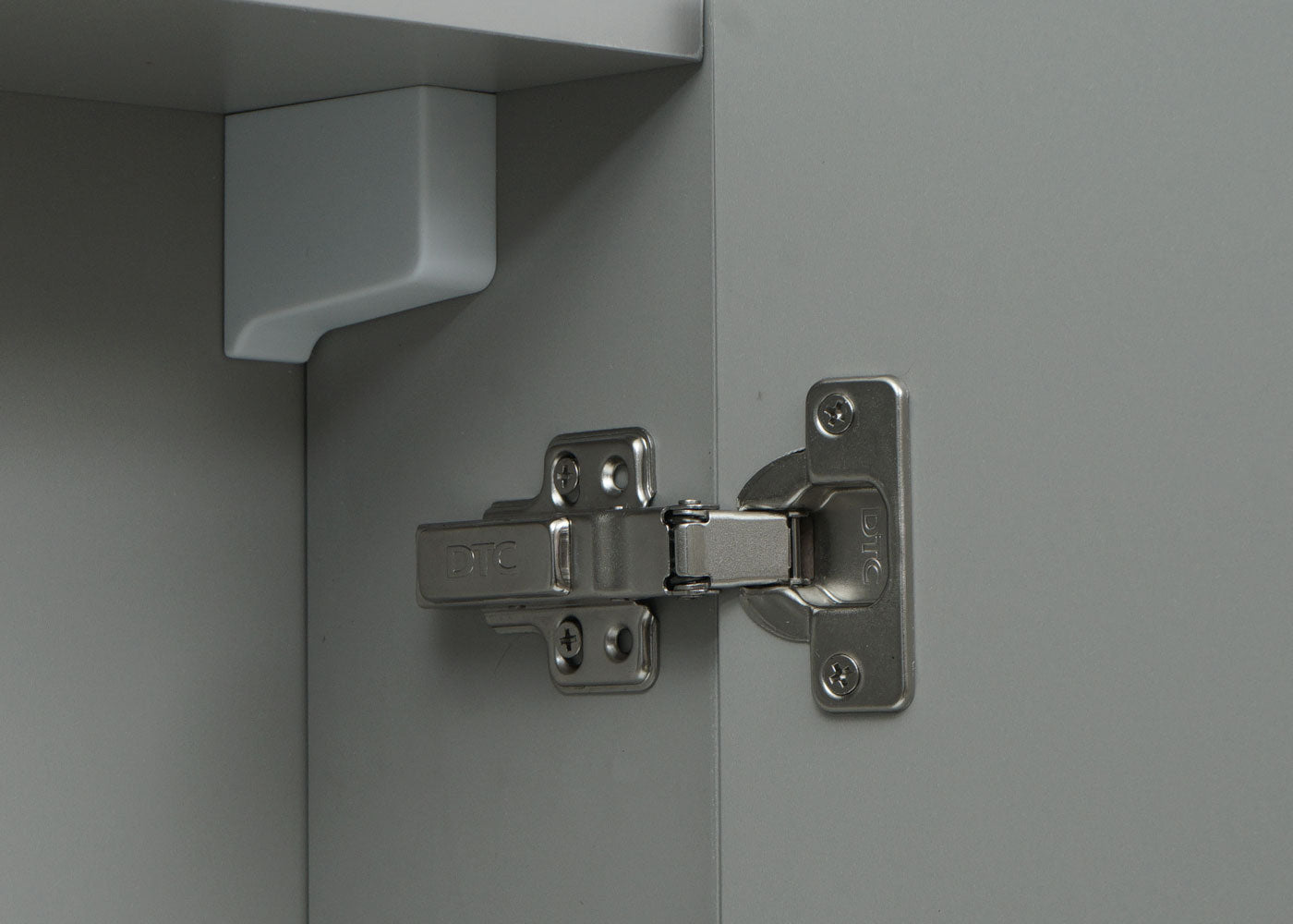 Cosmo Casa - Spiegelkast - Badkamer hangkast - MDF en glas - Grijs - 70×80×16 cm