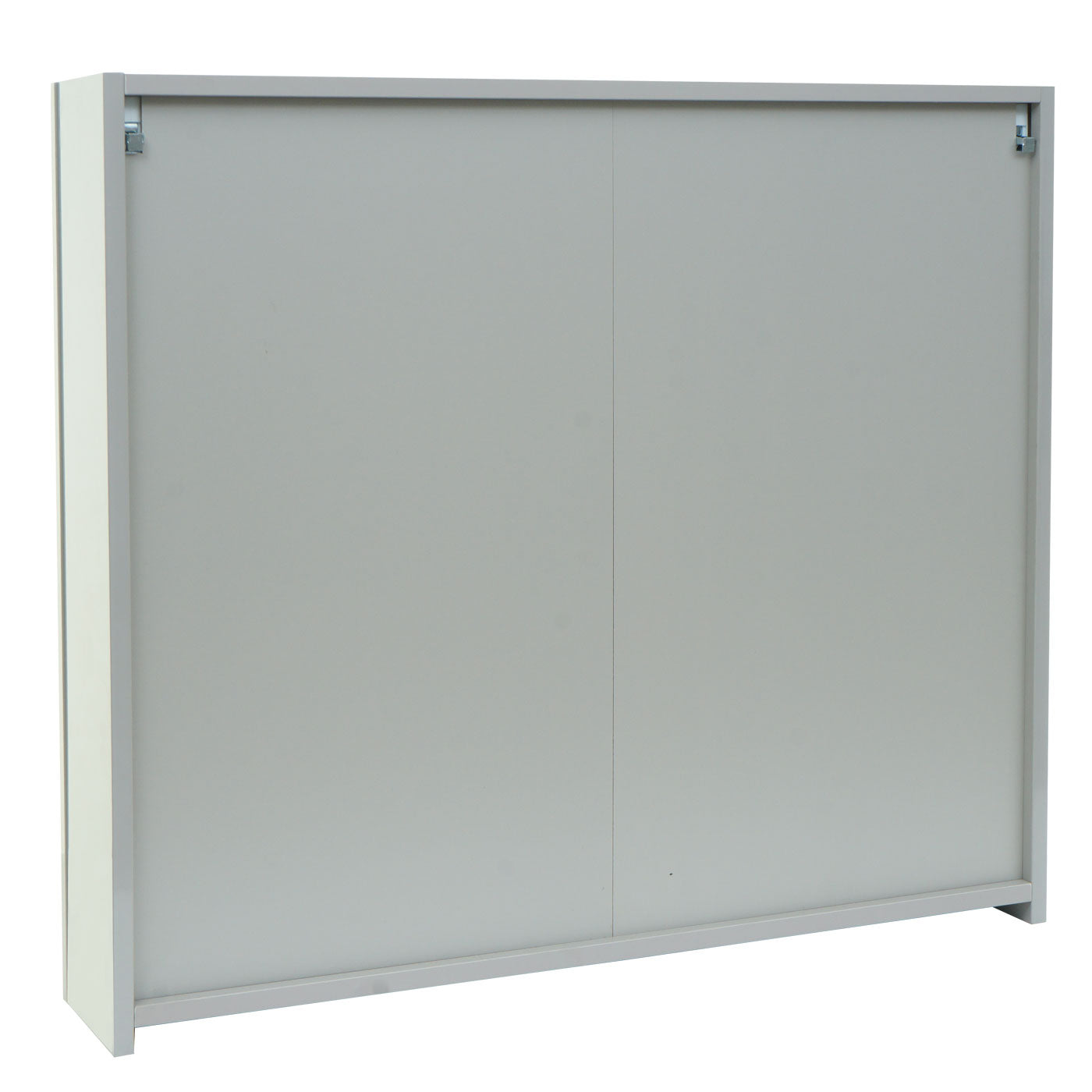 Cosmo Casa - Spiegelkast - Badkamer hangkast - MDF en glas - Grijs - 70×80×16 cm