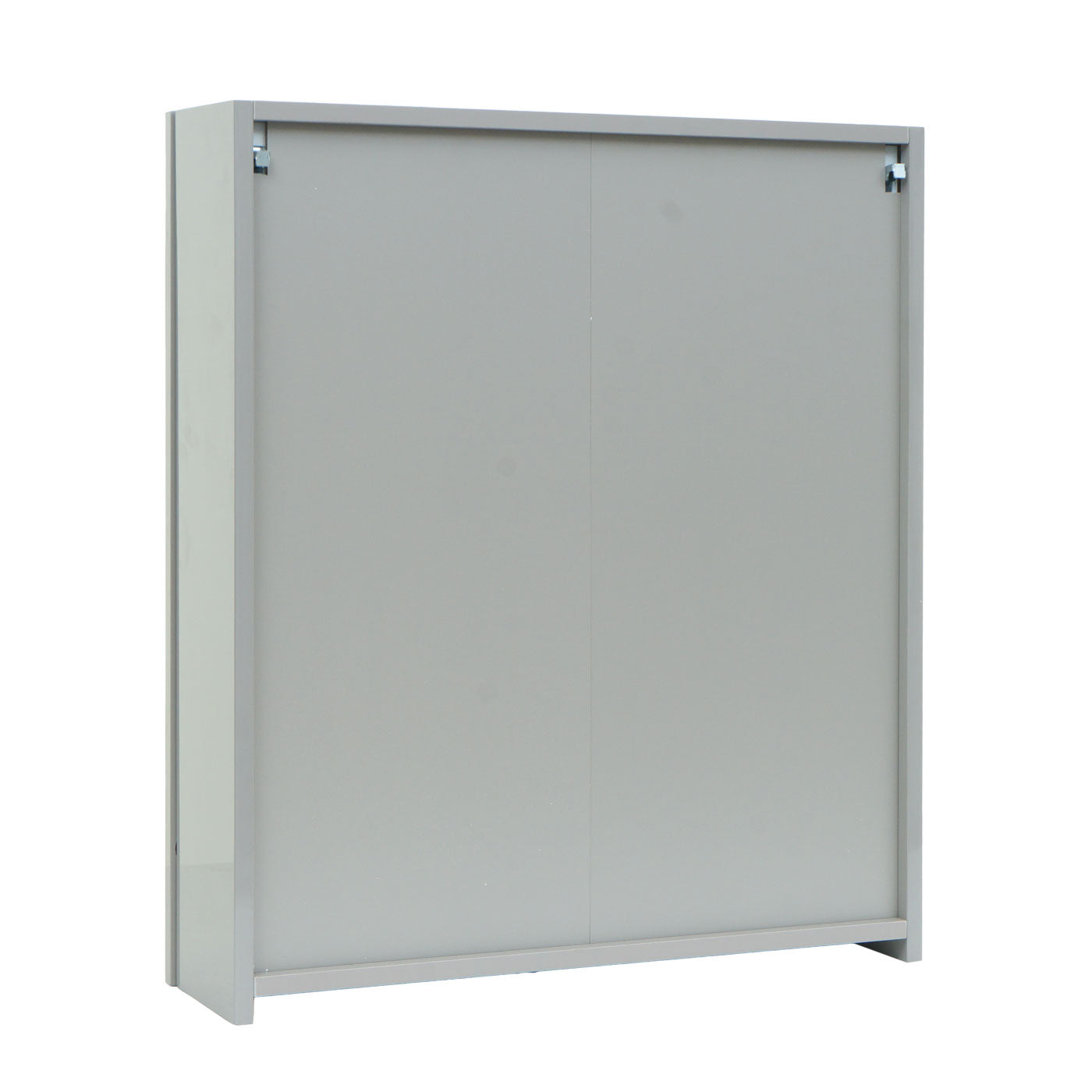 Cosmo Casa - Spiegelkast - Badkamer hangkast - MDF en glas - Grijs - 70×60×16 cm