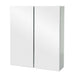 Cosmo Casa - Spiegelkast - Badkamer hangkast - MDF en glas - Grijs - 70×60×16 cm