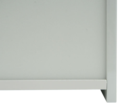 Cosmo Casa - Spiegelkast - Badkamer hangkast - MDF en glas - Grijs - 70×60×16 cm