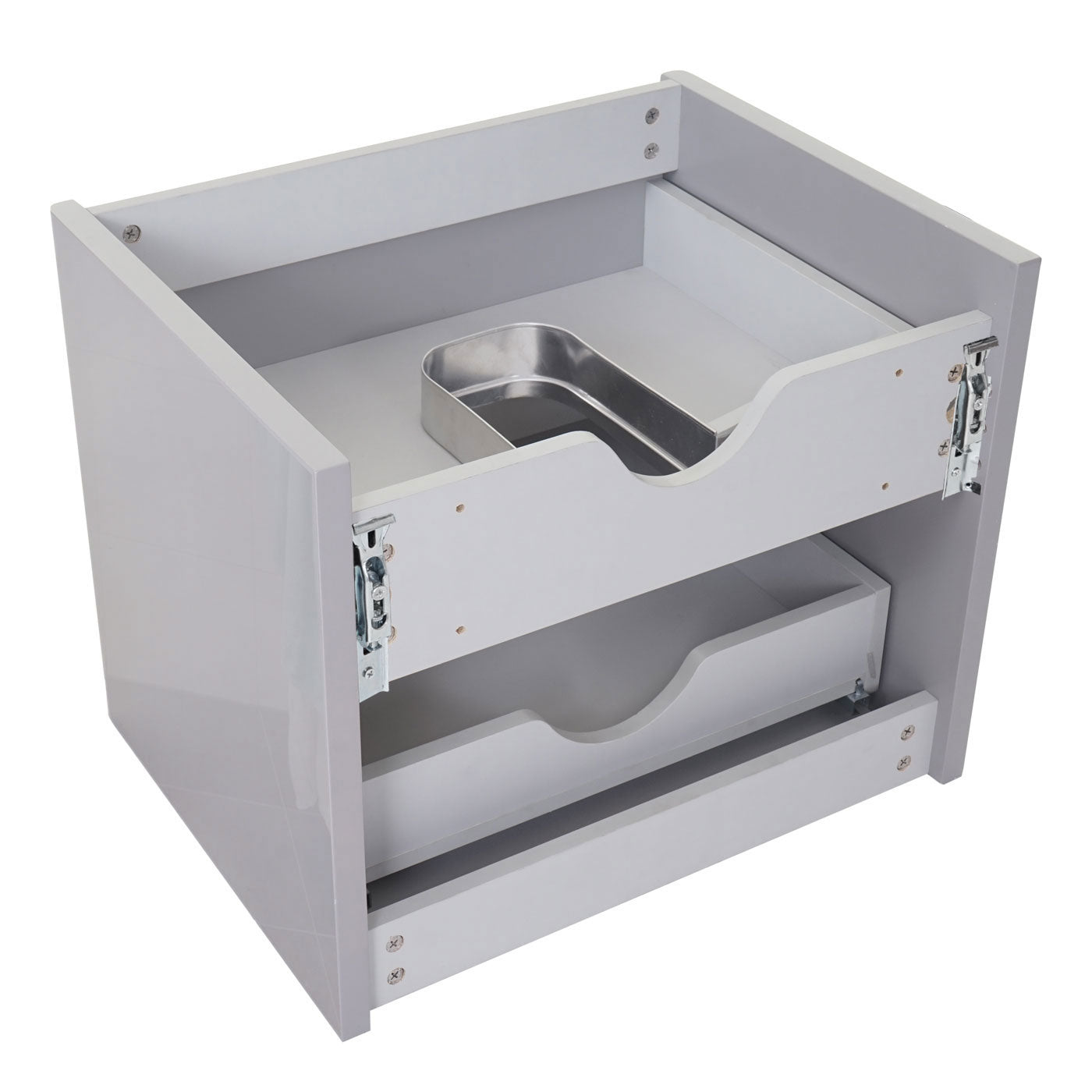 Cosmo Casa - Badkamerset - Make-upspiegelkast hangkast - MDF - Grijs