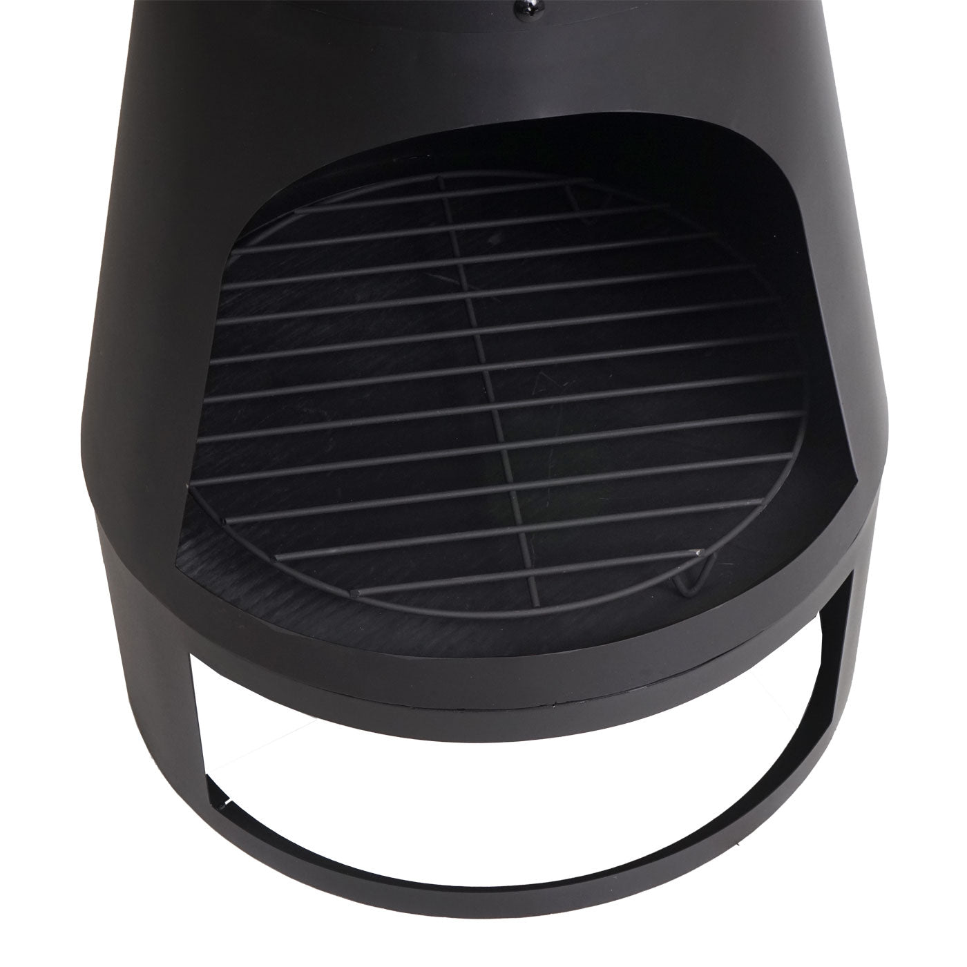 Cosmo Casa - Tuinkachel - Tuinhaard / Terrashaard - Pokervuurplaats - 120×43 cm - Zwart