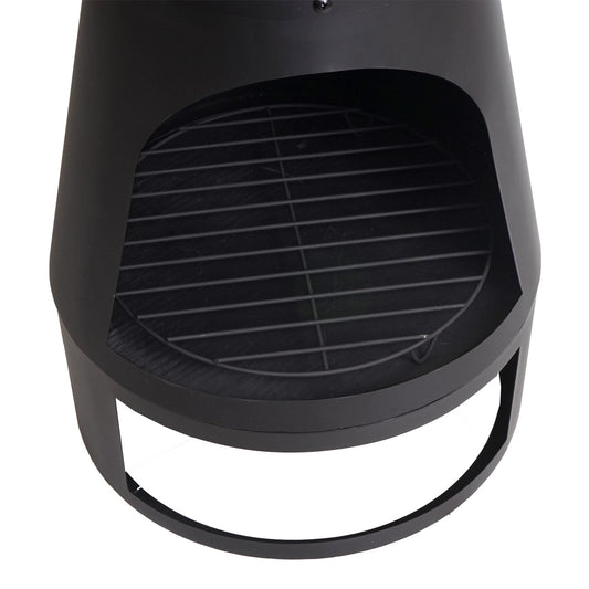 Cosmo Casa - Tuinkachel - Tuinhaard / Terrashaard - Pokervuurplaats - 120×43 cm - Zwart