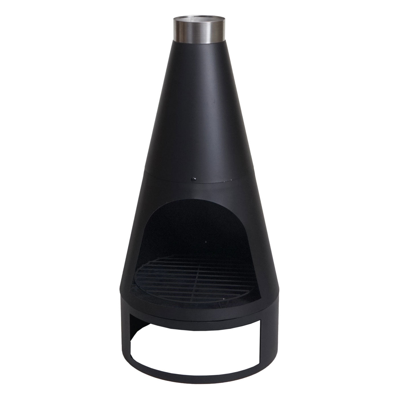 Cosmo Casa - Tuinkachel - Tuinhaard / Terrashaard - Pokervuurplaats - 120×43 cm - Zwart