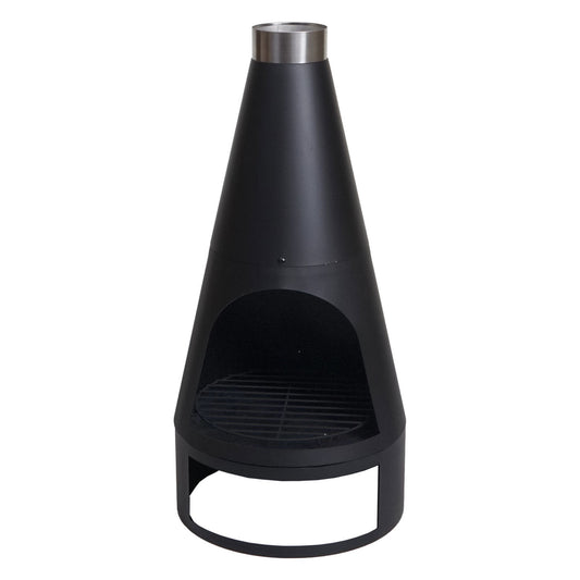 Cosmo Casa - Tuinkachel - Tuinhaard / Terrashaard - Pokervuurplaats - 120×43 cm - Zwart