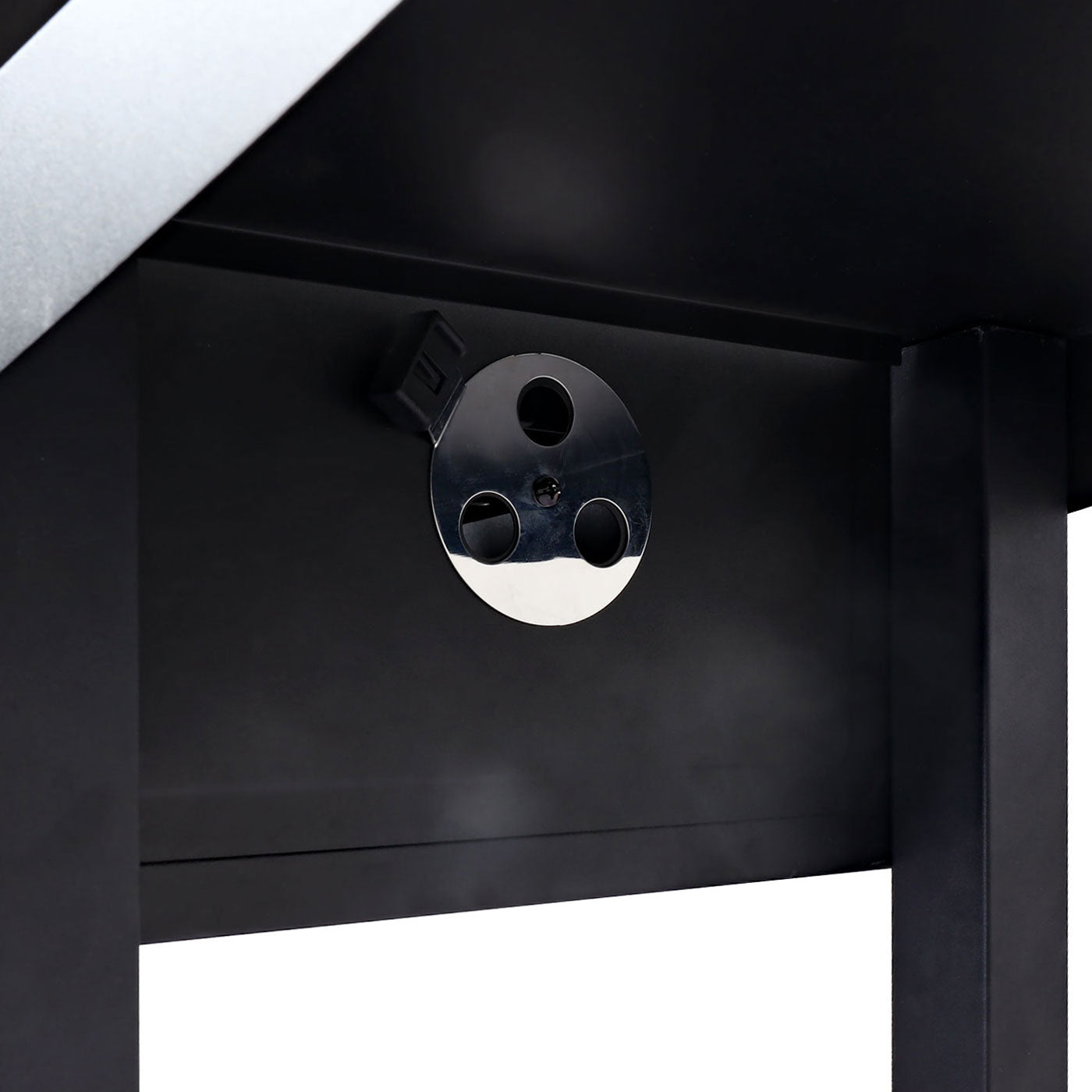 Cosmo Casa - Houtskoolgrill - Grillwagen met Dekselplank - Gemailleerd Staal - 110×153×60 cm - Zwart