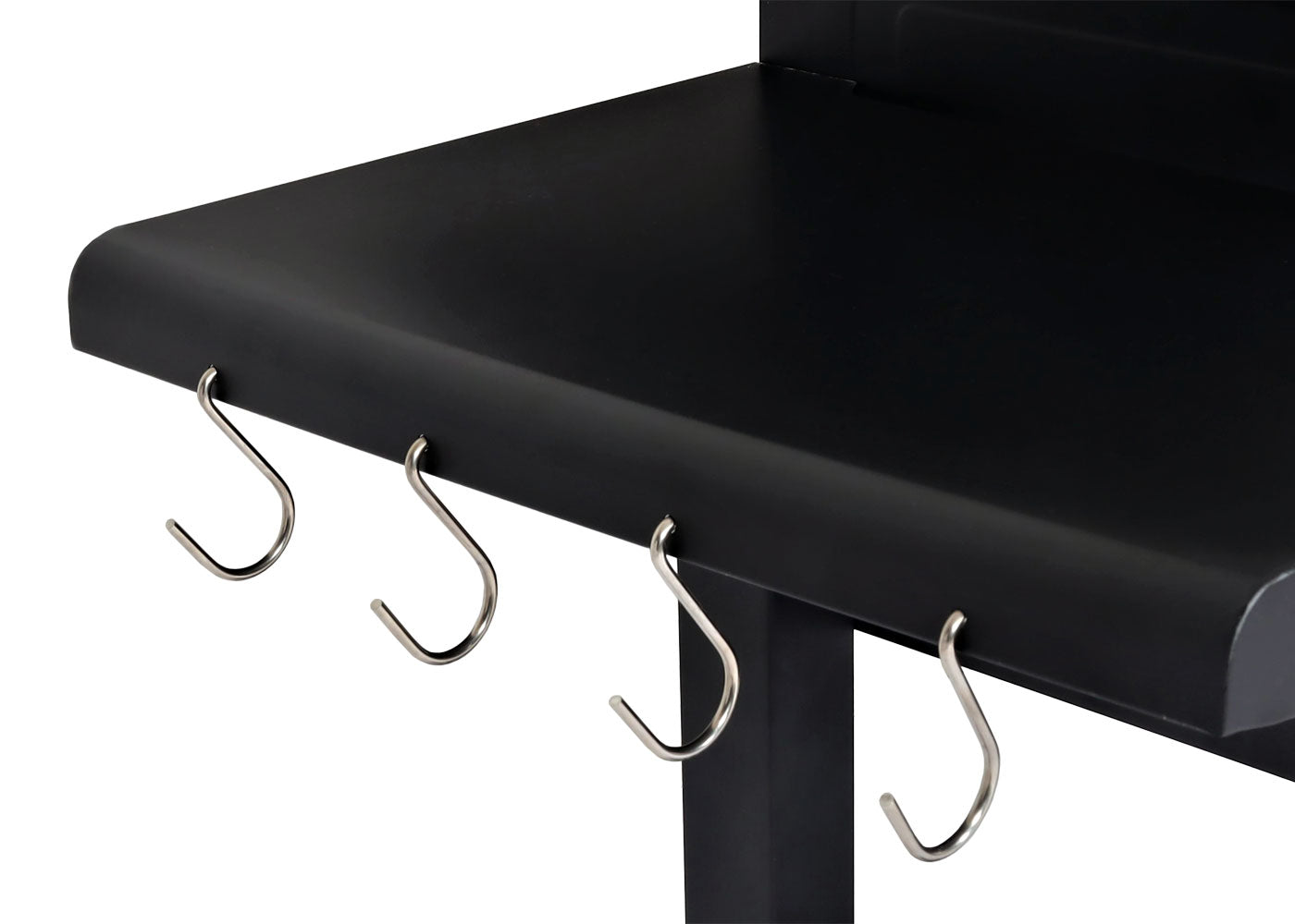 Cosmo Casa - Houtskoolgrill - Grillwagen met Dekselplank - Gemailleerd Staal - 110×153×60 cm - Zwart