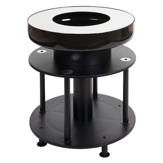 Cosmo Casa - Vuurschaal met Grill - Vuurkorf BBQ Buiten - Staal & RVS - Ø 56 cm - Zwart