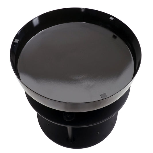 Cosmo Casa - Vuurschaal met Grill - Vuurkorf BBQ Buiten - Staal & RVS - Ø 56 cm - Zwart