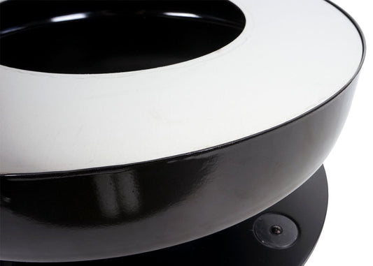 Cosmo Casa - Vuurschaal met Grill - Vuurkorf BBQ Buiten - Staal & RVS - Ø 56 cm - Zwart