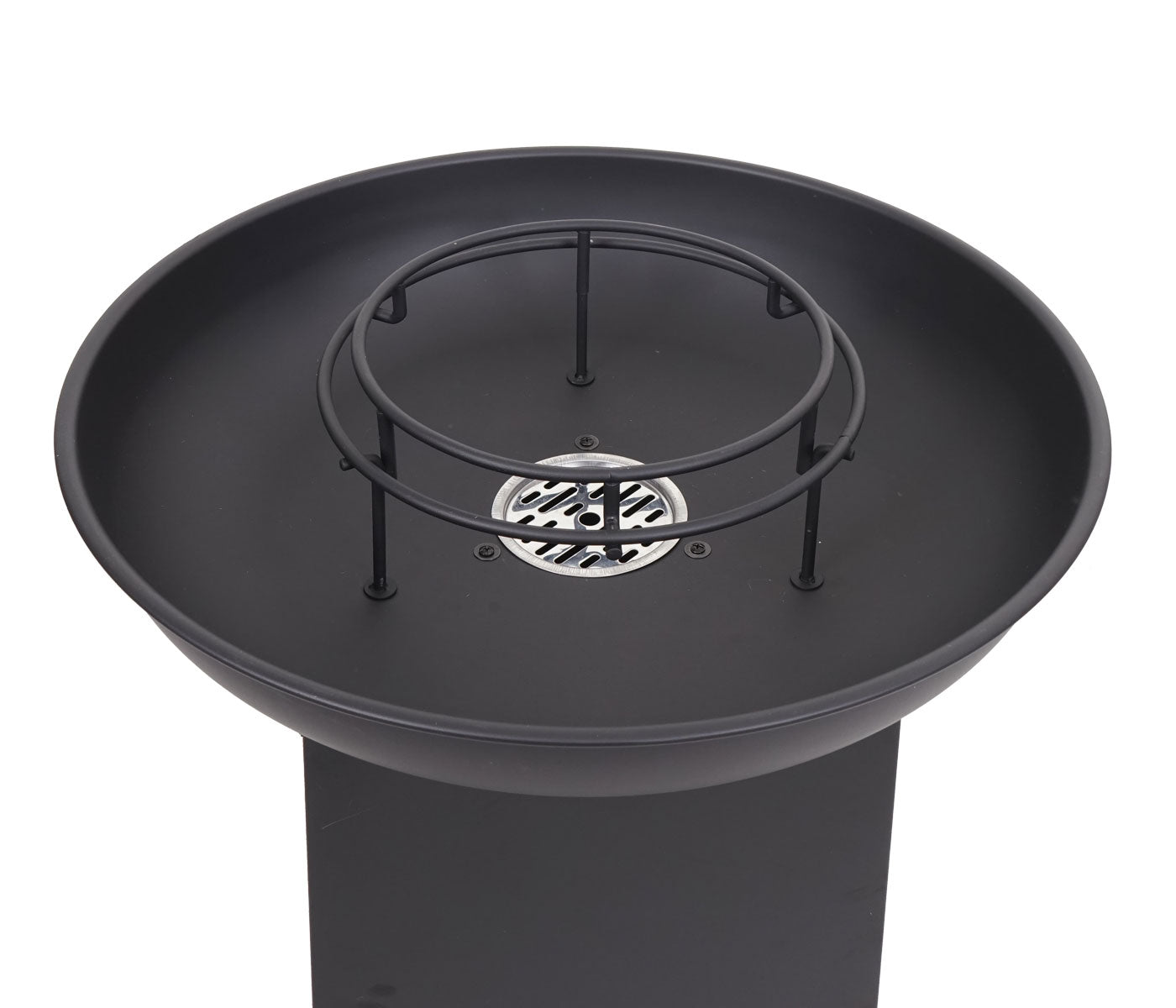 Cosmo Casa - Vuurschaal met Grillplaat - Vuurkorf BBQ Buiten - Staal & RVS - Ø 66 cm - Zwart