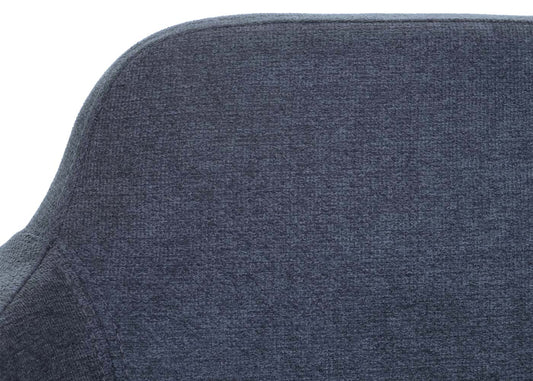 Cosmo Casa - Bank - Gestoffeerd - Textiel - Antraciet - 133 cm