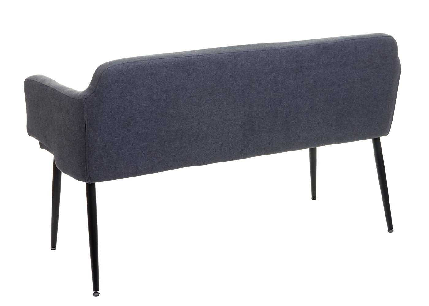 Cosmo Casa - Bank - Gestoffeerd - Textiel - Antraciet - 133 cm