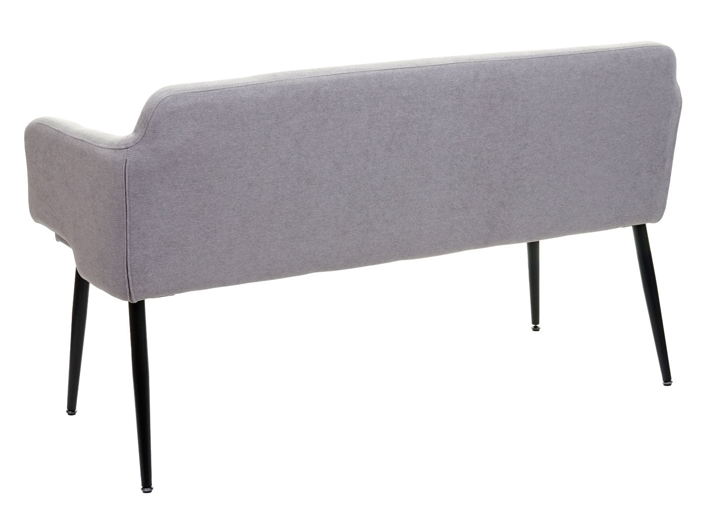 Cosmo Casa - Bank - Gestoffeerd - Textiel - Grijs - 133 cm