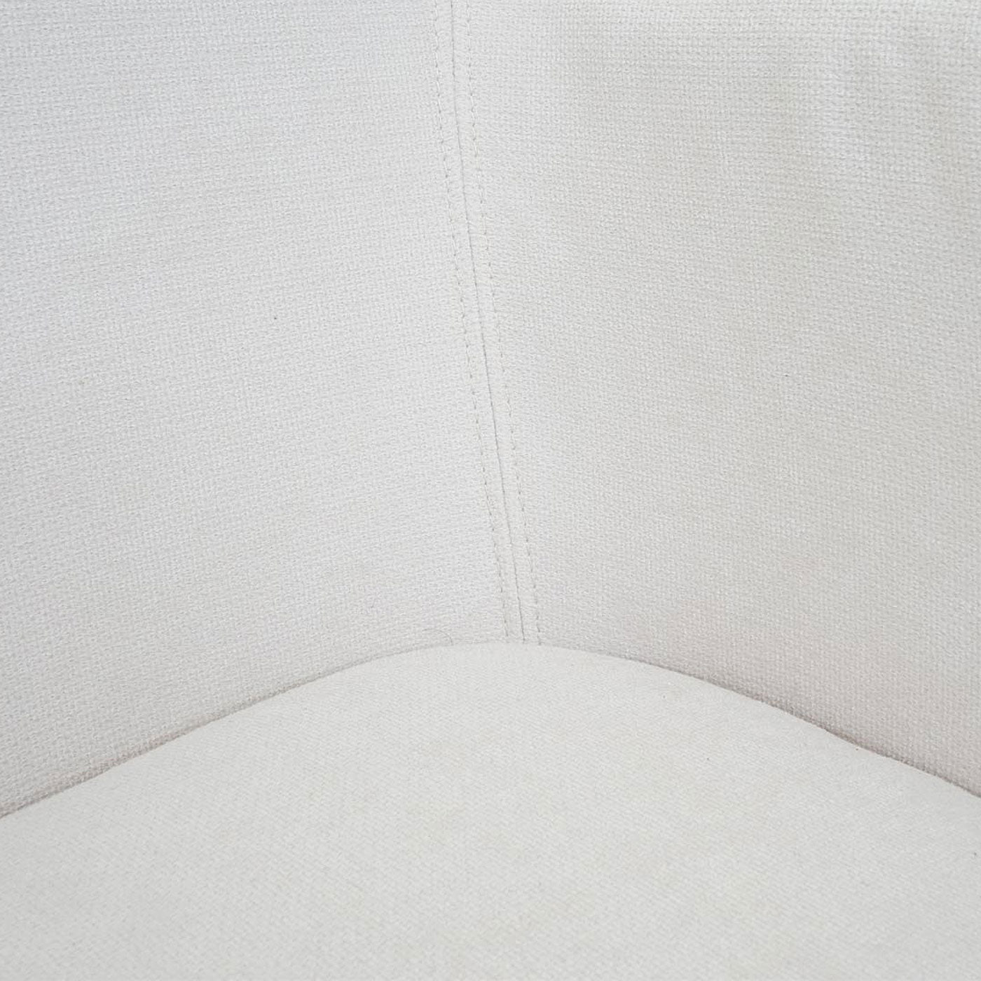 Cosmo Casa - Bank - Gestoffeerd - Textiel - Crèmewit - 133 cm