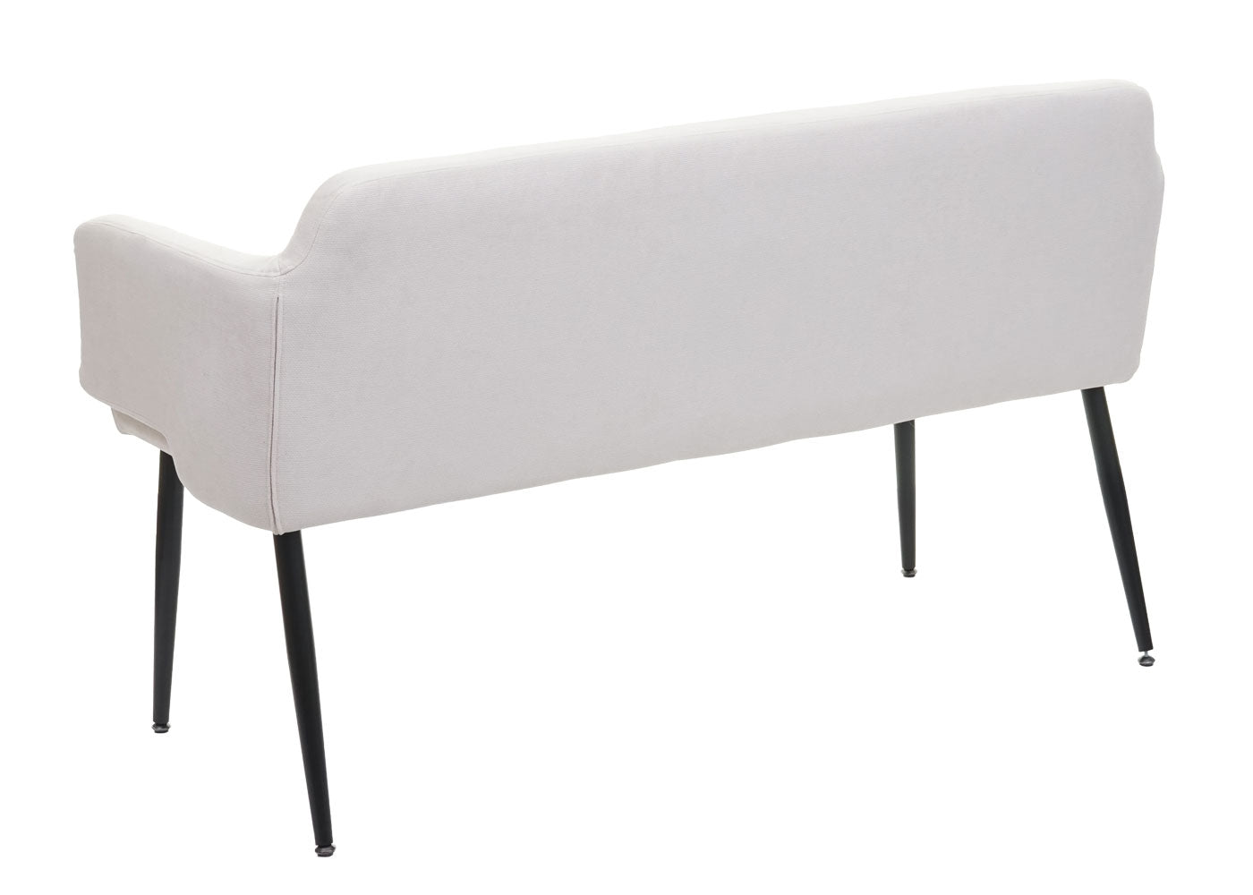 Cosmo Casa - Bank - Gestoffeerd - Textiel - Crèmewit - 133 cm