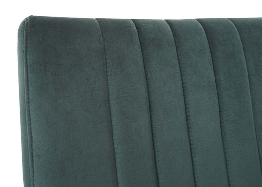 Cosmo Casa - Set van 2 Sledestoelen - Bezoekers- & Vergaderstoel - Fluweel & Geborsteld RVS - Groen