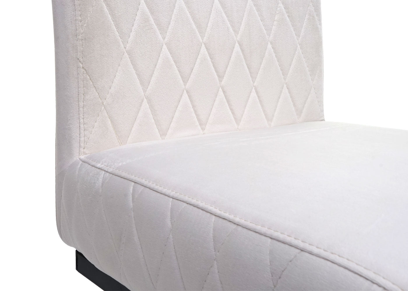 Cosmo Casa - Set van 2 Sledestoelen - Bezoekers- & Vergaderstoel - Fluweel & Gepoedercoat Staal - Crèmebeige