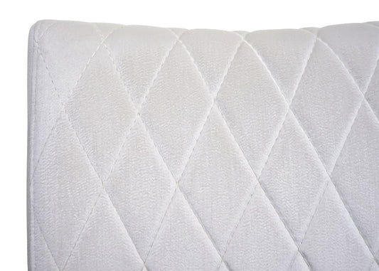 Cosmo Casa - Set van 2 Sledestoelen - Bezoekers- & Vergaderstoel - Fluweel & Gepoedercoat Staal - Crèmebeige