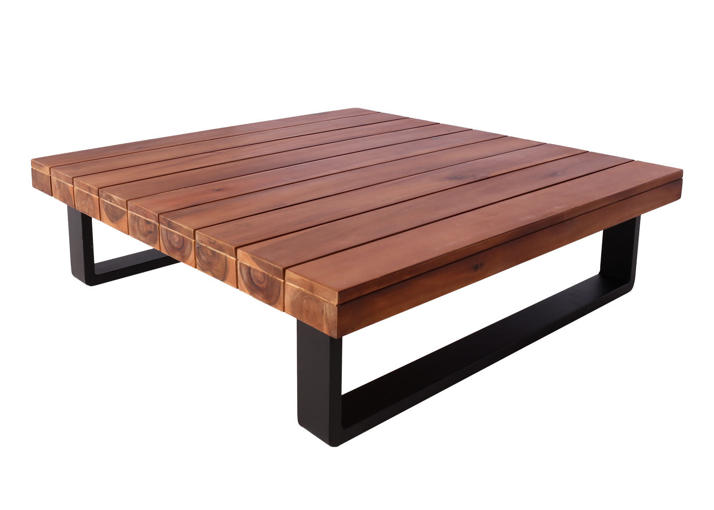 Cosmo Casa - Tuinset Zitgroep Lounge met Bank - Gesponnen Poly & Acaciahout & Aluminium - Bruin - Bekleding Donkergrijs