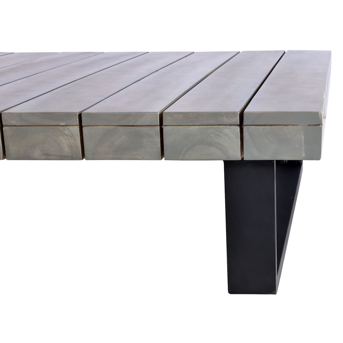 Cosmo Casa - Tuinset - Zitgroep Lounge - Gesponnen Poly & Acaciahout & Aluminium - Grijs - Bekleding Crèmewit