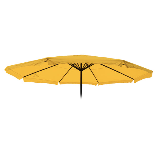 Cosmo Casa - Vervangende Hoes voor Meran Pro Parasol - Horeca Marktparaplu met Volant - Polyester - Geel - 5 m