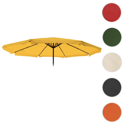Cosmo Casa - Vervangende Hoes voor Meran Pro Parasol - Horeca Marktparaplu met Volant - Polyester - Geel - 5 m