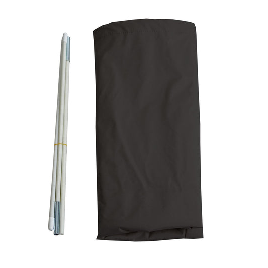 Cosmo Casa - Beschermhoes voor Zweefparasol tot 3 m - Met Ritssluiting - Antraciet