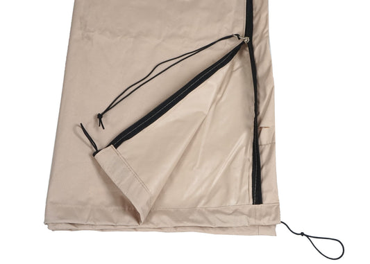 Cosmo Casa - Beschermhoes voor Zweefparasol tot 3 m - Met Ritssluiting - Crèmewit