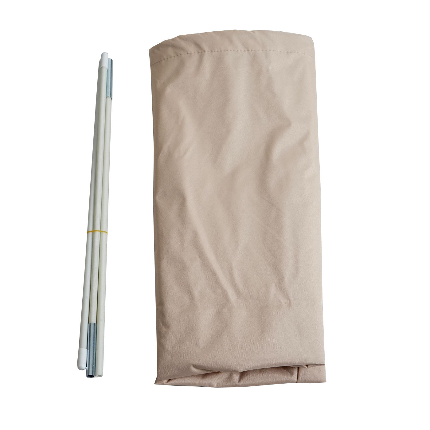 Cosmo Casa - Beschermhoes voor Zweefparasol tot 3 m - Met Ritssluiting - Crèmewit