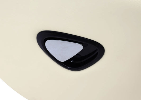 Cosmo Casa - Relaxstoel met Kruk - TV-Fauteuil - Draaibare Ligfunctie - Metaal & Kunstleer - Crèmewit