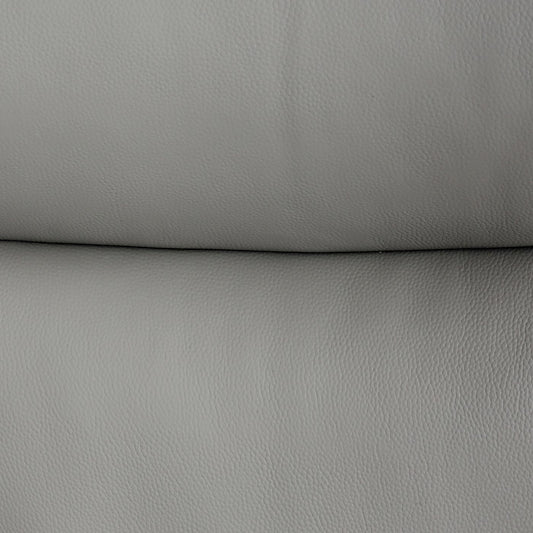 Cosmo Casa - Ontspanningsstoel met Kruk - TV-Fauteuil - Draaibare Ligfunctie - Metaal & Kunstleer - Grijs