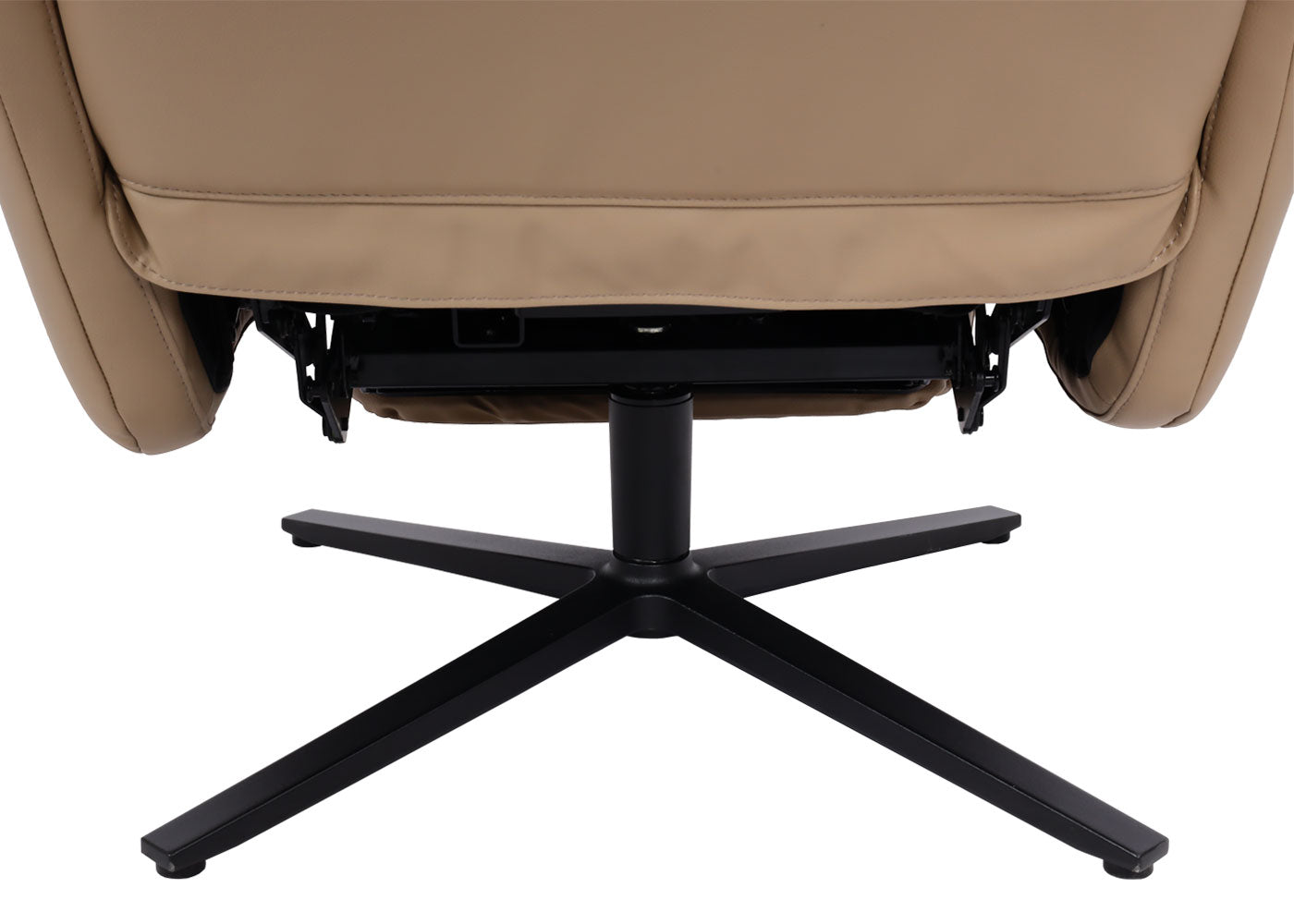 Cosmo Casa - Ontspanningsstoel - Ligfunctie - Leer - Taupe