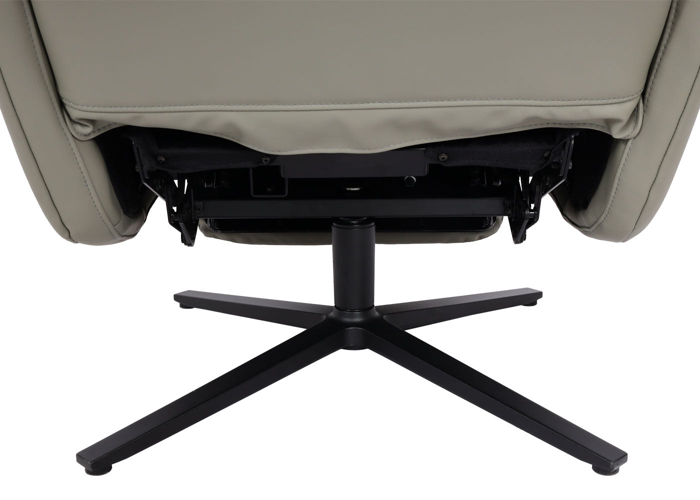 Cosmo Casa - Ontspanningsstoel - Ligfunctie - Leer - Grijs