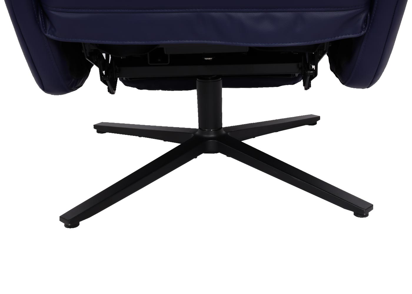 Cosmo Casa - Ontspanningsstoel - Draaibare Ligfunctie - Leer - Blauw