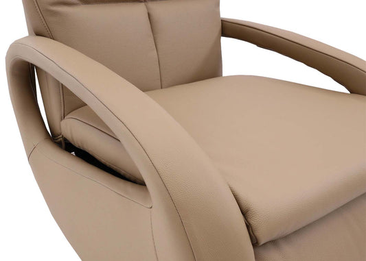 Cosmo Casa - Ontspanningsstoel - Ligfunctie - Leer - Taupe