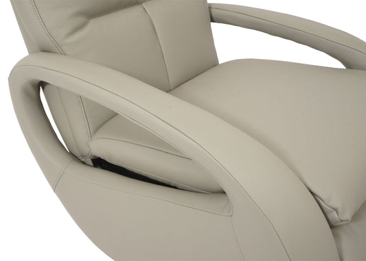 Cosmo Casa - Ontspanningsstoel - Ligfunctie - Leer - Grijs